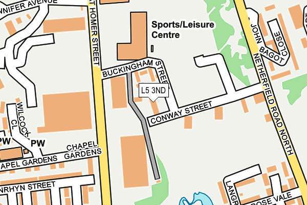 L5 3ND map - OS OpenMap – Local (Ordnance Survey) L5 3ND map - OS OpenMap – Local (Ordnance Survey)