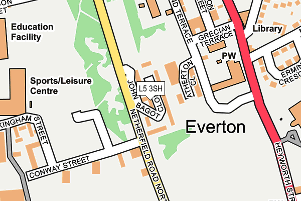 L5 3SH map - OS OpenMap – Local (Ordnance Survey) L5 3SH map - OS OpenMap – Local (Ordnance Survey)
