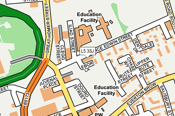 L5 3SJ map - OS OpenMap – Local (Ordnance Survey) L5 3SJ map - OS OpenMap – Local (Ordnance Survey)