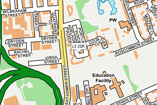 L5 3SR map - OS OpenMap – Local (Ordnance Survey) L5 3SR map - OS OpenMap – Local (Ordnance Survey)
