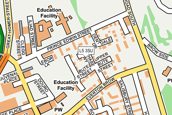 L5 3SU map - OS OpenMap – Local (Ordnance Survey) L5 3SU map - OS OpenMap – Local (Ordnance Survey)
