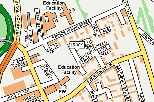 L5 3SX map - OS OpenMap – Local (Ordnance Survey) L5 3SX map - OS OpenMap – Local (Ordnance Survey)