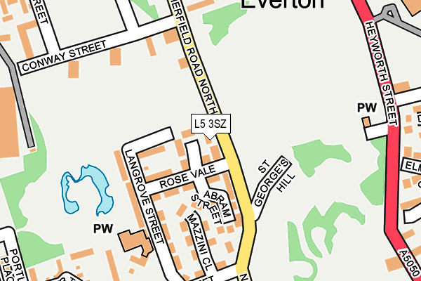 L5 3SZ map - OS OpenMap – Local (Ordnance Survey) L5 3SZ map - OS OpenMap – Local (Ordnance Survey)