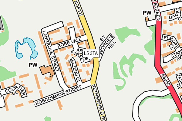 L5 3TA map - OS OpenMap – Local (Ordnance Survey) L5 3TA map - OS OpenMap – Local (Ordnance Survey)