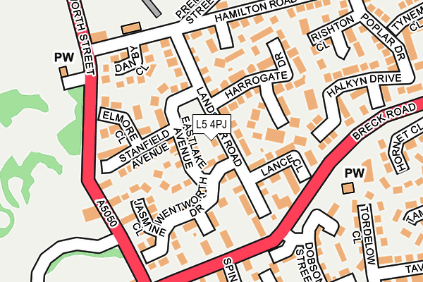 L5 4PJ map - OS OpenMap – Local (Ordnance Survey) L5 4PJ map - OS OpenMap – Local (Ordnance Survey)