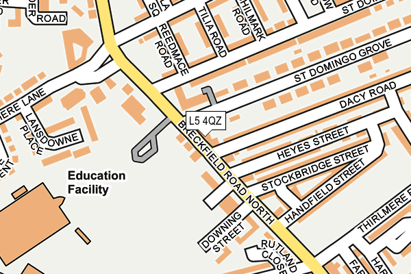 L5 4QZ map - OS OpenMap – Local (Ordnance Survey) L5 4QZ map - OS OpenMap – Local (Ordnance Survey)