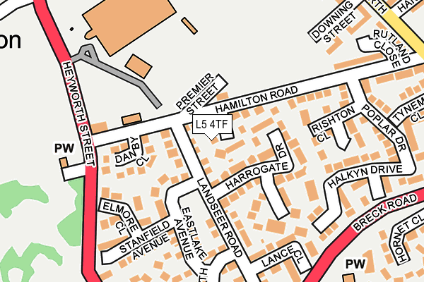L5 4TF map - OS OpenMap – Local (Ordnance Survey) L5 4TF map - OS OpenMap – Local (Ordnance Survey)