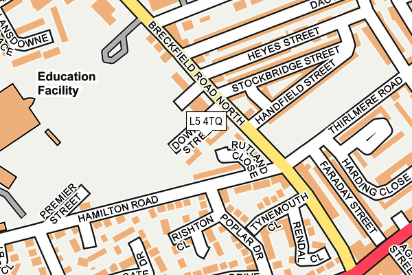 L5 4TQ map - OS OpenMap – Local (Ordnance Survey)