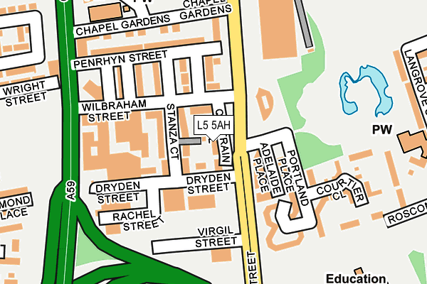 L5 5AH map - OS OpenMap – Local (Ordnance Survey) L5 5AH map - OS OpenMap – Local (Ordnance Survey)