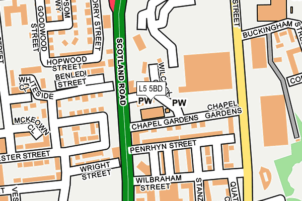 L5 5BD map - OS OpenMap – Local (Ordnance Survey) L5 5BD map - OS OpenMap – Local (Ordnance Survey)