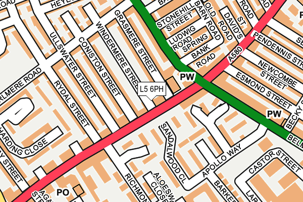 L5 6PH map - OS OpenMap – Local (Ordnance Survey) L5 6PH map - OS OpenMap – Local (Ordnance Survey)