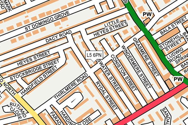 L5 6PN map - OS OpenMap – Local (Ordnance Survey) L5 6PN map - OS OpenMap – Local (Ordnance Survey)