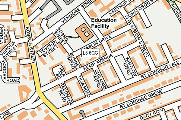 L5 6QG map - OS OpenMap – Local (Ordnance Survey)