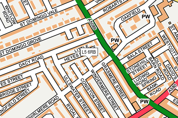 L5 6RB map - OS OpenMap – Local (Ordnance Survey) L5 6RB map - OS OpenMap – Local (Ordnance Survey)