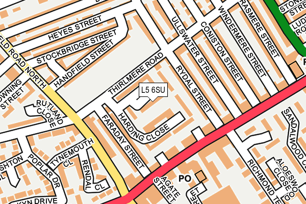 L5 6SU map - OS OpenMap – Local (Ordnance Survey) L5 6SU map - OS OpenMap – Local (Ordnance Survey)