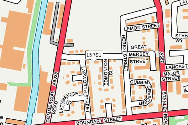 L5 7SU map - OS OpenMap – Local (Ordnance Survey) L5 7SU map - OS OpenMap – Local (Ordnance Survey)