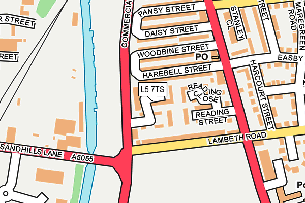 L5 7TS map - OS OpenMap – Local (Ordnance Survey) L5 7TS map - OS OpenMap – Local (Ordnance Survey)