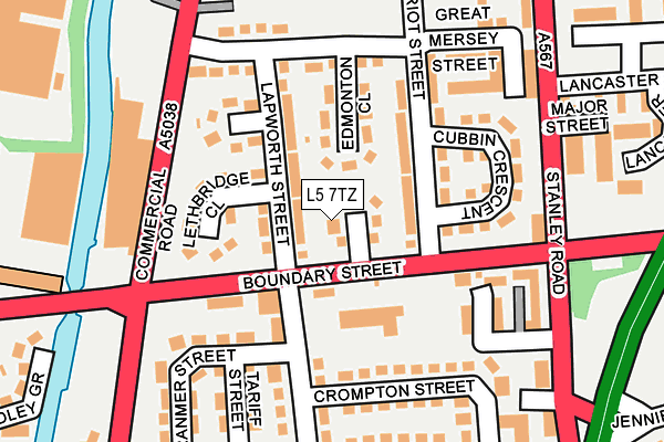 L5 7TZ map - OS OpenMap – Local (Ordnance Survey) L5 7TZ map - OS OpenMap – Local (Ordnance Survey)