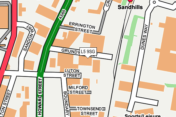 L5 9SG map - OS OpenMap – Local (Ordnance Survey) L5 9SG map - OS OpenMap – Local (Ordnance Survey)