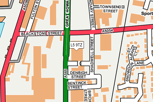 L5 9TZ map - OS OpenMap – Local (Ordnance Survey) L5 9TZ map - OS OpenMap – Local (Ordnance Survey)