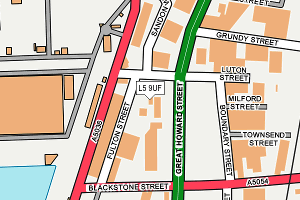 L5 9UF map - OS OpenMap – Local (Ordnance Survey) L5 9UF map - OS OpenMap – Local (Ordnance Survey)