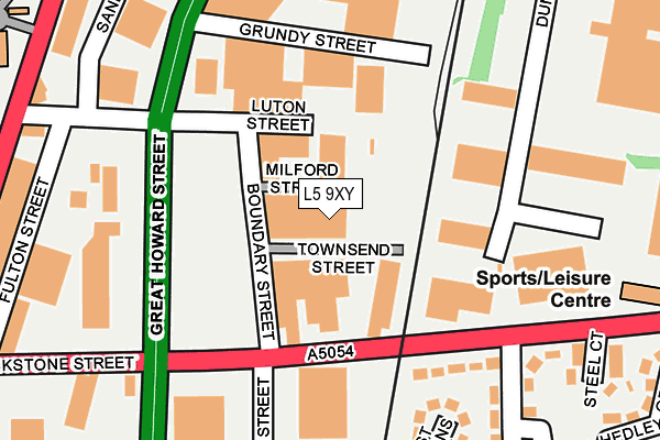 L5 9XY map - OS OpenMap – Local (Ordnance Survey)