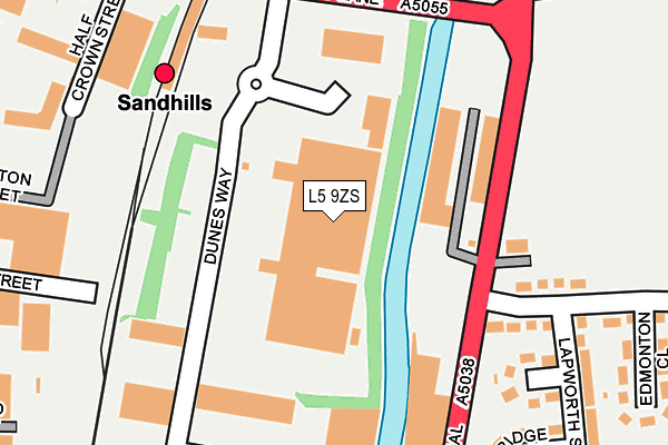 L5 9ZS map - OS OpenMap – Local (Ordnance Survey) L5 9ZS map - OS OpenMap – Local (Ordnance Survey)