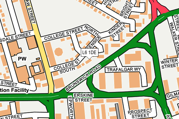 L6 1DE map - OS OpenMap – Local (Ordnance Survey) L6 1DE map - OS OpenMap – Local (Ordnance Survey)