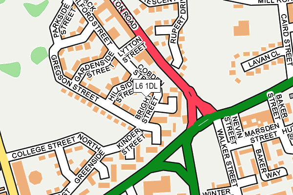 L6 1DL map - OS OpenMap – Local (Ordnance Survey) L6 1DL map - OS OpenMap – Local (Ordnance Survey)