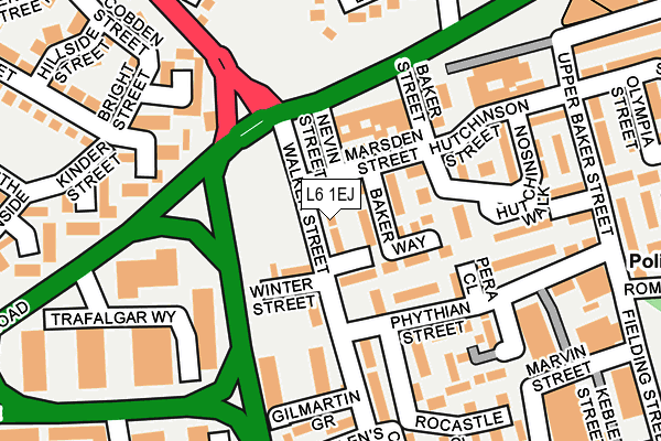 L6 1EJ map - OS OpenMap – Local (Ordnance Survey) L6 1EJ map - OS OpenMap – Local (Ordnance Survey)