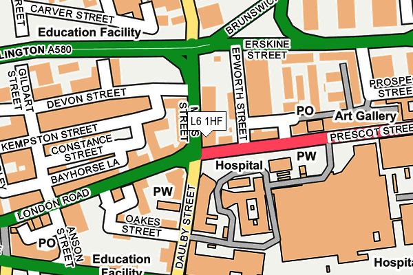 L6 1HF map - OS OpenMap – Local (Ordnance Survey) L6 1HF map - OS OpenMap – Local (Ordnance Survey)