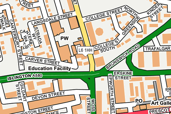 L6 1HH map - OS OpenMap – Local (Ordnance Survey) L6 1HH map - OS OpenMap – Local (Ordnance Survey)