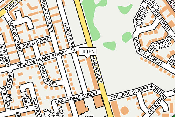 L6 1HN map - OS OpenMap – Local (Ordnance Survey) L6 1HN map - OS OpenMap – Local (Ordnance Survey)