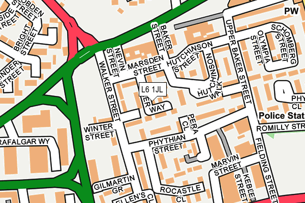 L6 1JL map - OS OpenMap – Local (Ordnance Survey) L6 1JL map - OS OpenMap – Local (Ordnance Survey)