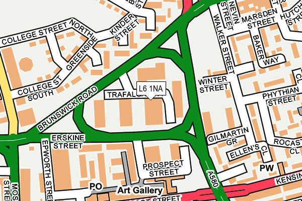 L6 1NA map - OS OpenMap – Local (Ordnance Survey) L6 1NA map - OS OpenMap – Local (Ordnance Survey)