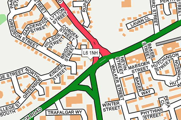 L6 1NH map - OS OpenMap – Local (Ordnance Survey) L6 1NH map - OS OpenMap – Local (Ordnance Survey)
