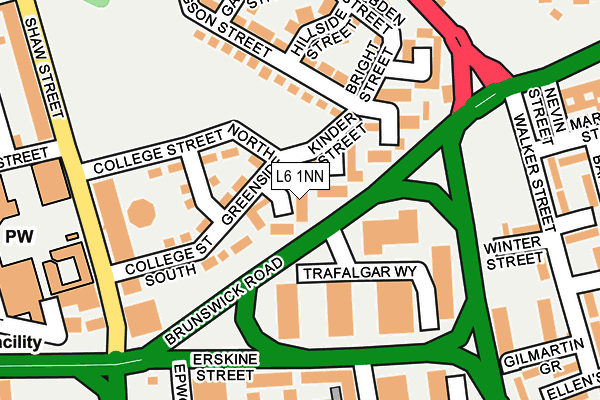 L6 1NN map - OS OpenMap – Local (Ordnance Survey) L6 1NN map - OS OpenMap – Local (Ordnance Survey)