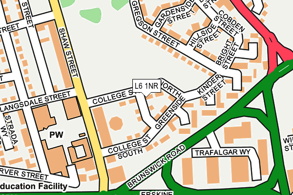 L6 1NR map - OS OpenMap – Local (Ordnance Survey) L6 1NR map - OS OpenMap – Local (Ordnance Survey)