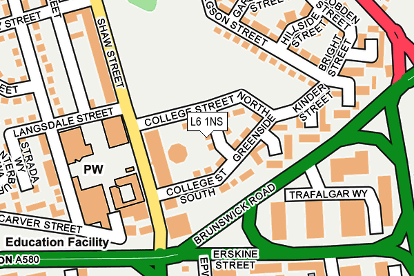 L6 1NS map - OS OpenMap – Local (Ordnance Survey) L6 1NS map - OS OpenMap – Local (Ordnance Survey)