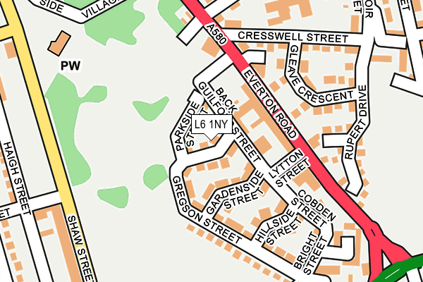 L6 1NY map - OS OpenMap – Local (Ordnance Survey) L6 1NY map - OS OpenMap – Local (Ordnance Survey)