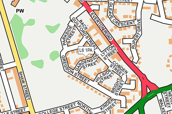L6 1PA map - OS OpenMap – Local (Ordnance Survey) L6 1PA map - OS OpenMap – Local (Ordnance Survey)
