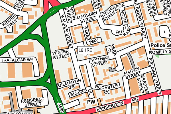 L6 1RE map - OS OpenMap – Local (Ordnance Survey) L6 1RE map - OS OpenMap – Local (Ordnance Survey)