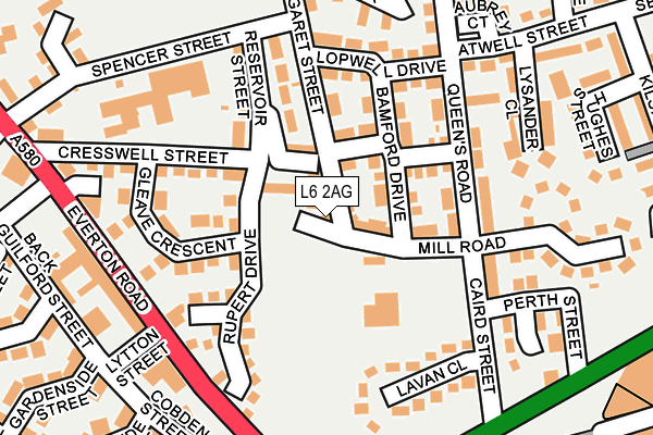 L6 2AG map - OS OpenMap – Local (Ordnance Survey) L6 2AG map - OS OpenMap – Local (Ordnance Survey)