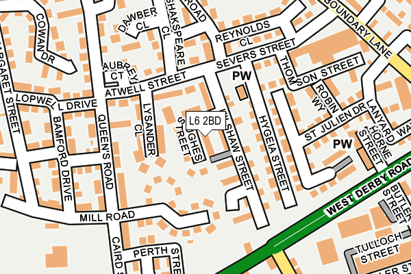L6 2BD map - OS OpenMap – Local (Ordnance Survey) L6 2BD map - OS OpenMap – Local (Ordnance Survey)