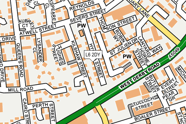 L6 2DY map - OS OpenMap – Local (Ordnance Survey) L6 2DY map - OS OpenMap – Local (Ordnance Survey)