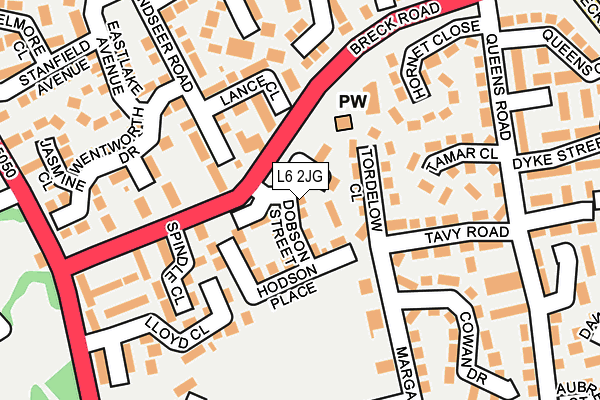 L6 2JG map - OS OpenMap – Local (Ordnance Survey) L6 2JG map - OS OpenMap – Local (Ordnance Survey)