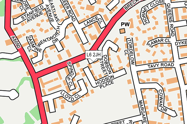 L6 2JH map - OS OpenMap – Local (Ordnance Survey) L6 2JH map - OS OpenMap – Local (Ordnance Survey)