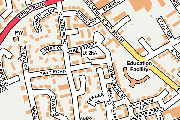 L6 2NA map - OS OpenMap – Local (Ordnance Survey) L6 2NA map - OS OpenMap – Local (Ordnance Survey)