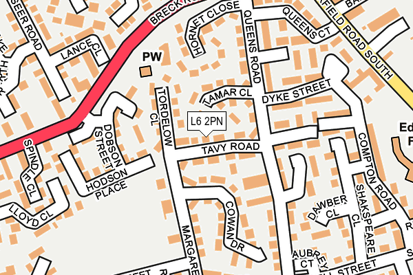 L6 2PN map - OS OpenMap – Local (Ordnance Survey) L6 2PN map - OS OpenMap – Local (Ordnance Survey)