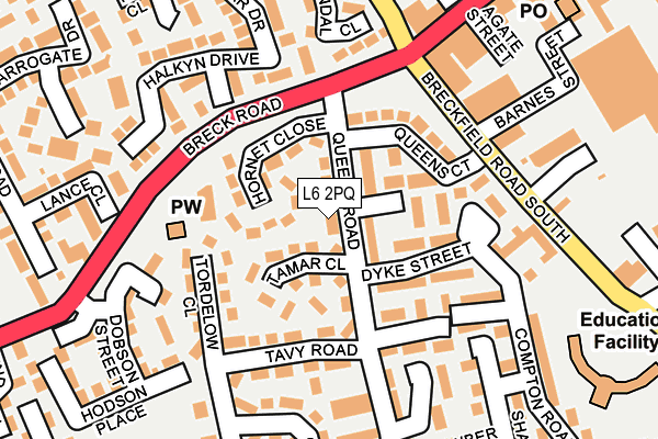 L6 2PQ map - OS OpenMap – Local (Ordnance Survey) L6 2PQ map - OS OpenMap – Local (Ordnance Survey)
